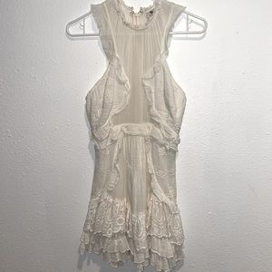 White lace dress